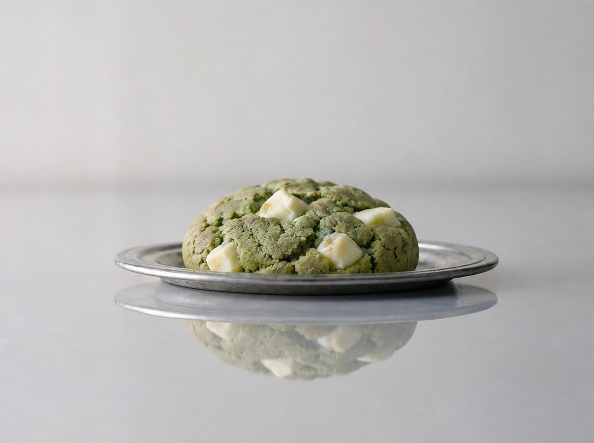 Cookies moelleux matcha & chocolat blanc