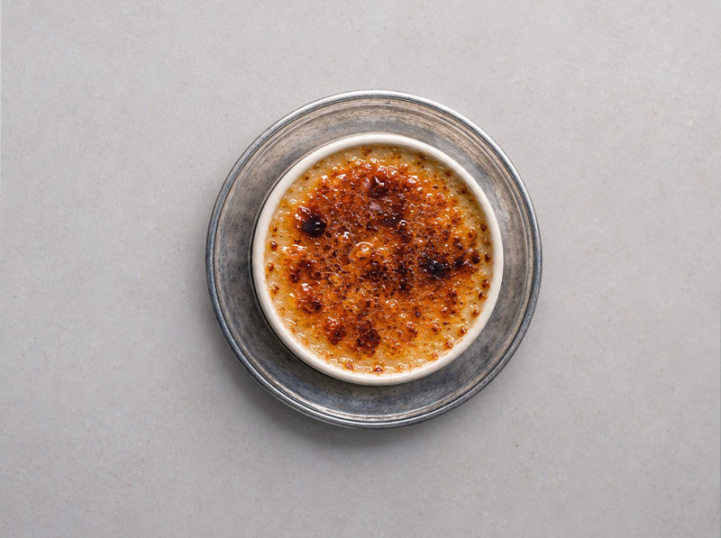 Crème brûlée au hojicha