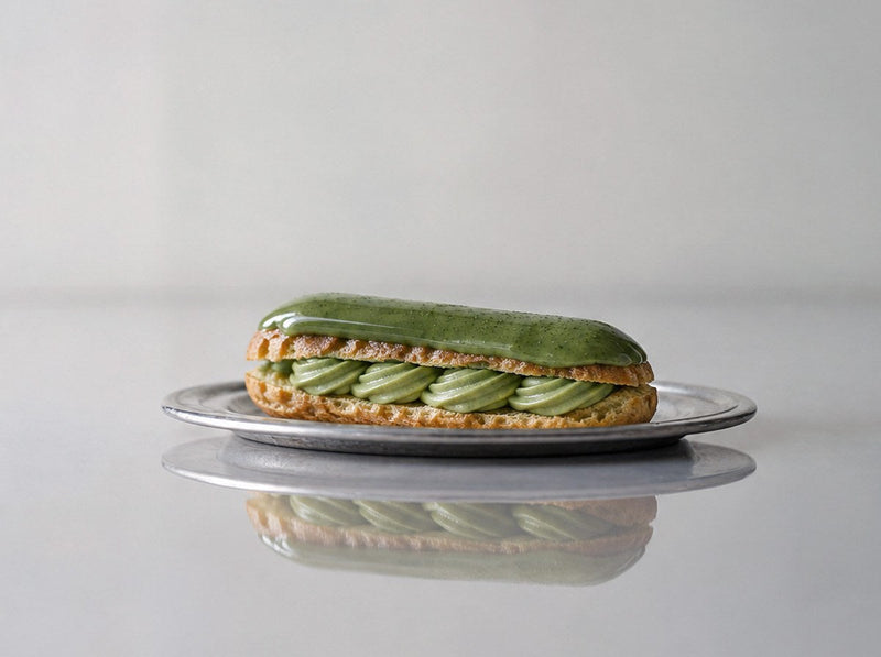 Crème pâtissière au matcha pour éclairs