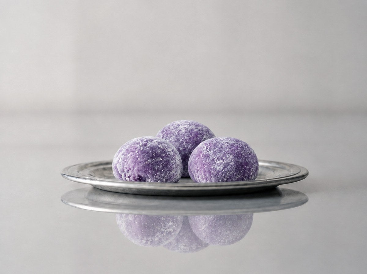 Mochi daifuku à l'ube